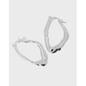 Molten Wave Hoops – 925 sterling silver