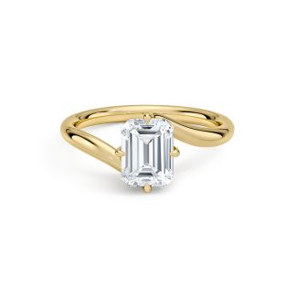 Geometric Rectangular Clear Cubic Zirconia 925 Sterling Silver Twisted Band Ring Minimalist Fashion Commuter Elegant Unisex Statement Ring