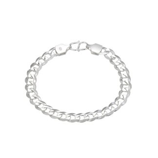 Men’s 925 Sterling Silver Solid Miami Cuban Link Chain Bracelet
