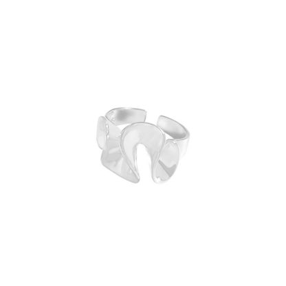 Party Flounce Skirt 925 Sterling Silver Adjustable Ring