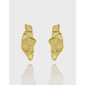 Geometry Irregular Pods 925 Sterling Silver Stud Earrings
