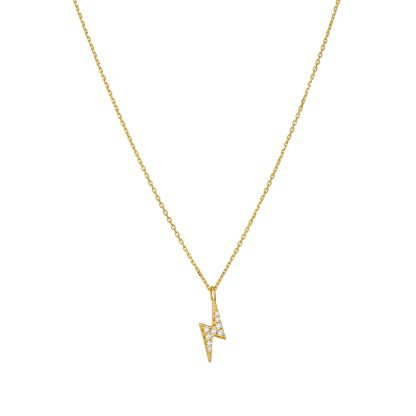 Casual CZ Lighting Gift 925 Sterling Silver Necklace