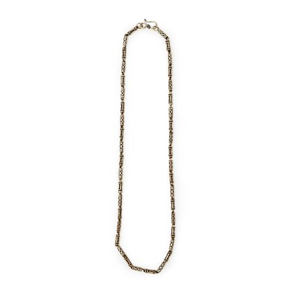 Vintage Bamboo Thai 925 Sterling Silver Chain Necklace Men 18" 20" 22" 24"