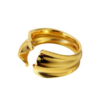 Men’s Geometry Folding 925 Sterling Silver Adjustable Ring