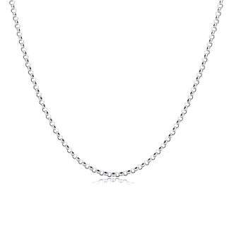 Vintage Flat Cable Thai Chain 925 Sterling Silver Necklace Men (20″/22″/24″)