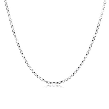 Vintage Flat Cable Thai Chain 925 Sterling Silver Necklace Men (20"/22"/24")