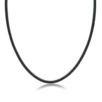 Handmade Cattle Hide Leather 925 Sterling Silver Necklace Men 18″ 20″ 22″ 24″