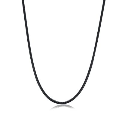 Handmade Cotton 925 Sterling Silver Necklace Men 18" 20" 22" 24"