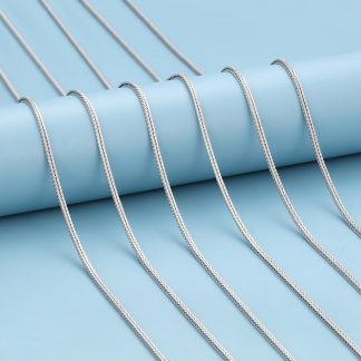 Hot Fox Tail Chian 925 Sterling Silver Chain Necklace